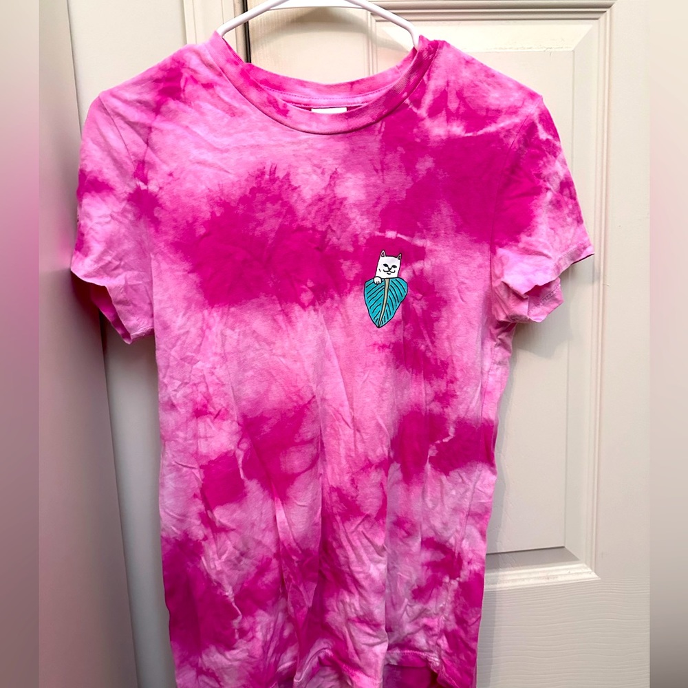 RIPNDIP Frida Kahlo Pink Tie-dye T-shirt